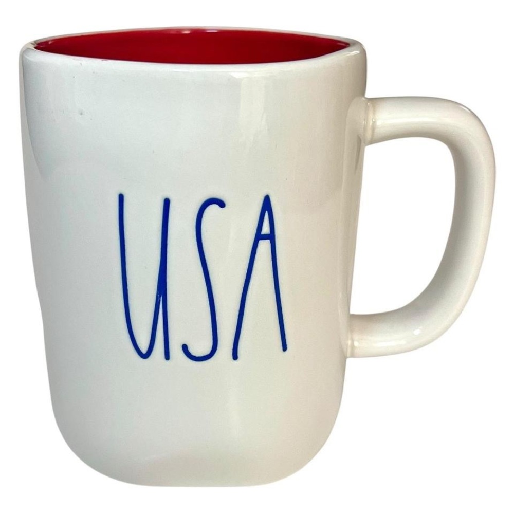 Rae Dunn USA Red White & Blue Patriotic United States of America Mug